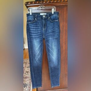 KanCan Blue Straight Jeans with Natural Fading